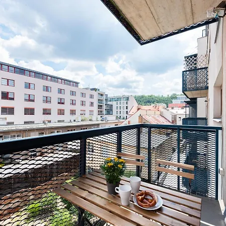 Family With Balcony In Center Of